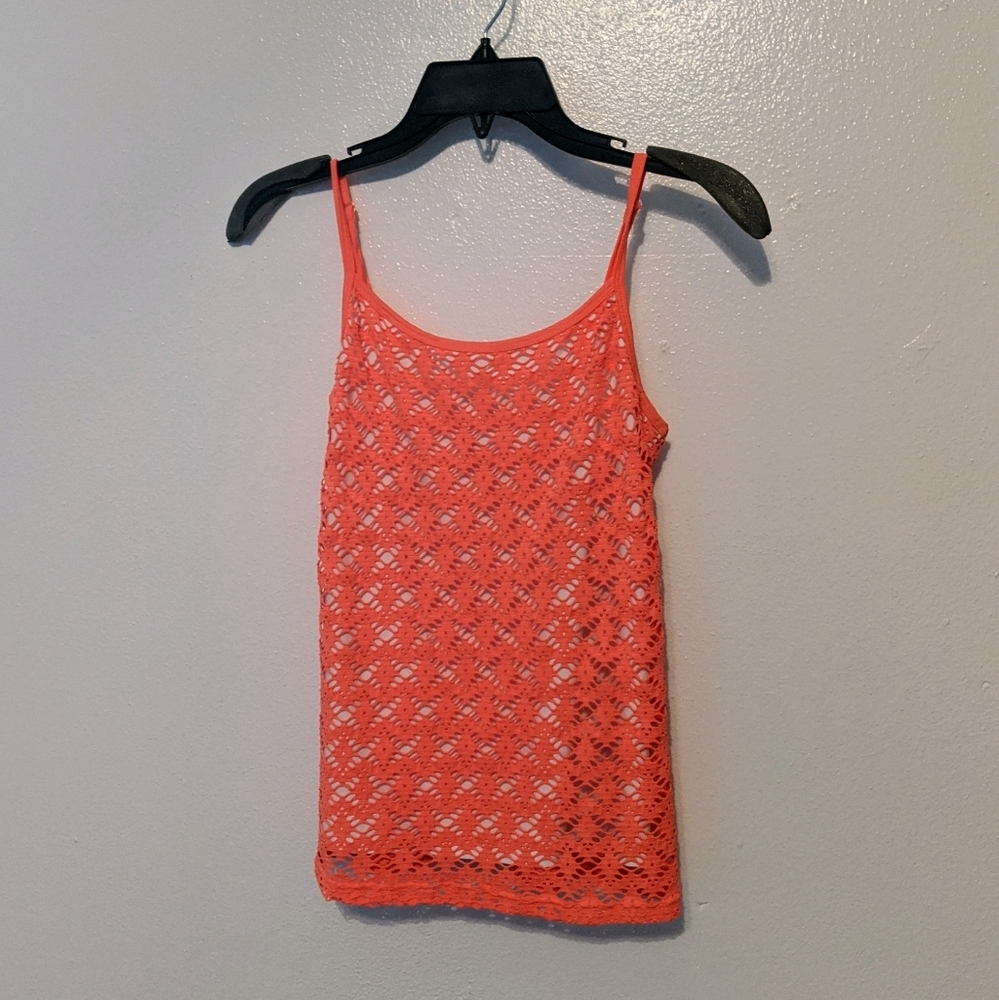 Athletic Neon Orange Tank Top